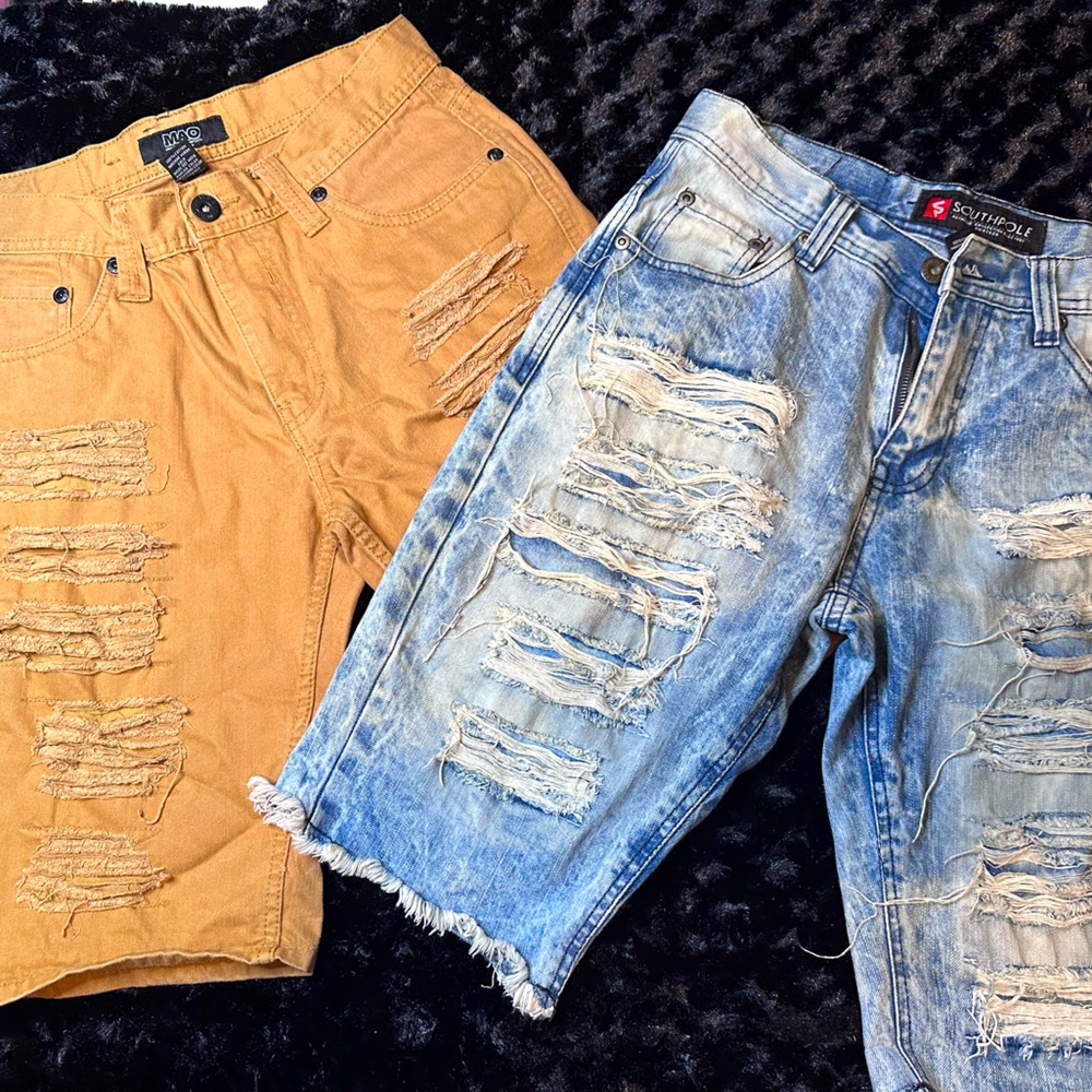 Mens jean shorts